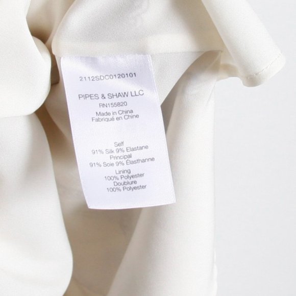 Veronica Beard Kersey Dress Chain Print Silk Ecru Brown 4 - Picture 7 of 8